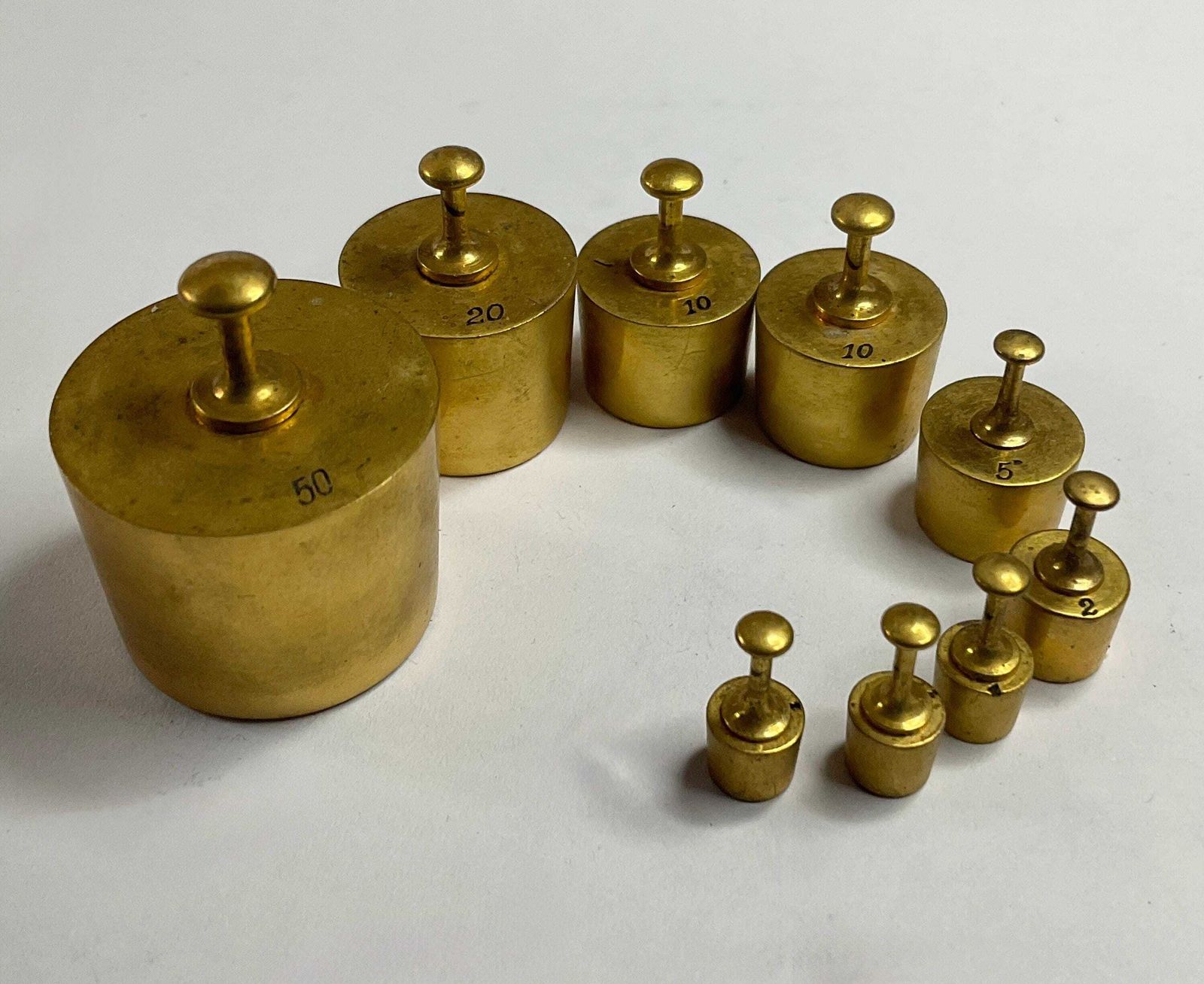 Home Decor Antique Balance And Weights, Two Sets photo