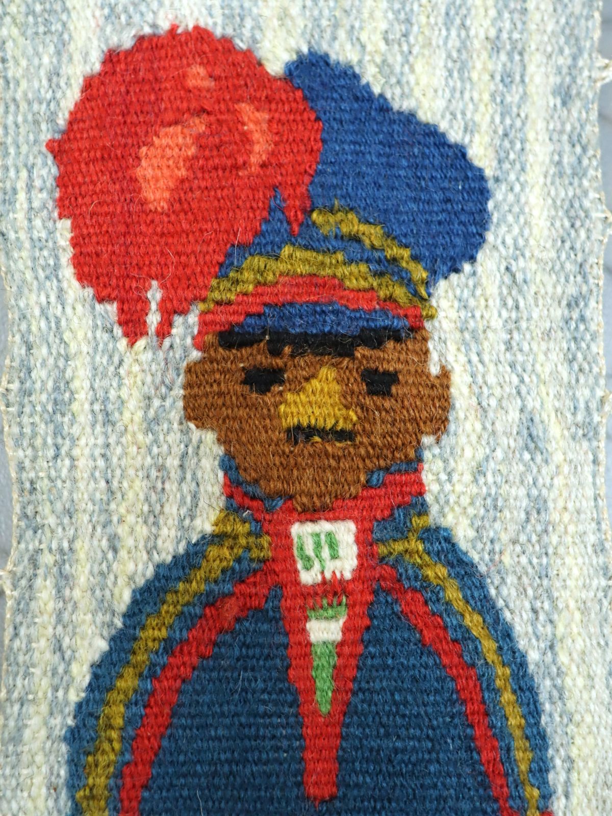 photo for sale The Guard Oil Painting, 1970s, Vintage