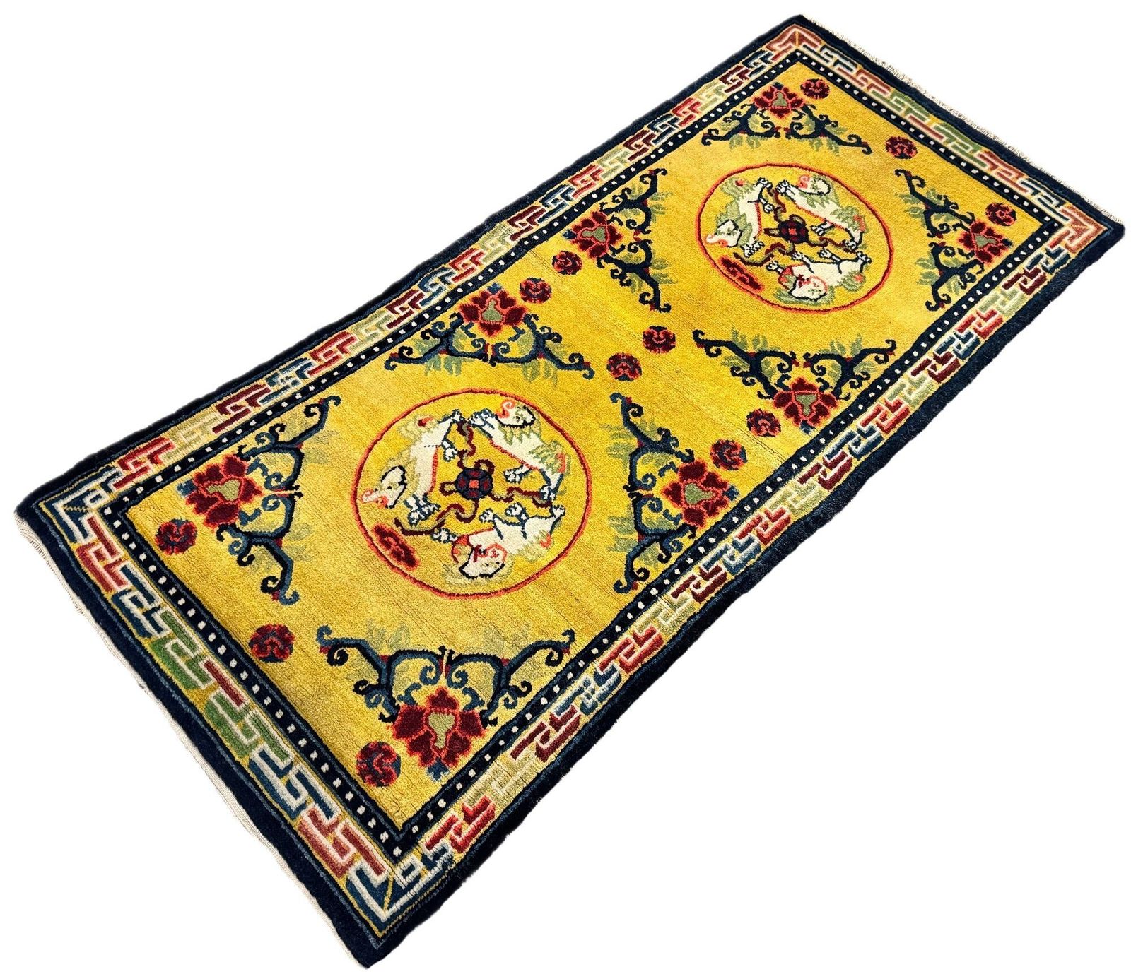 Antique Chinese Ningxia Rug 1.68m X 0.76m photo for sale