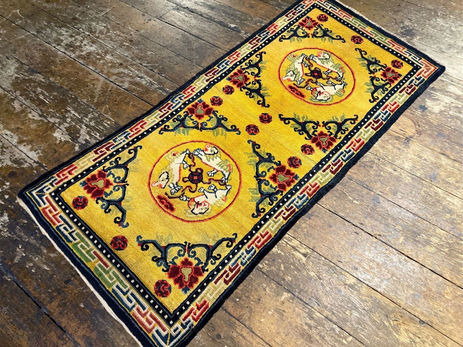 Antique Chinese Ningxia Rug 1.68m X 0.76m photo 690.0
