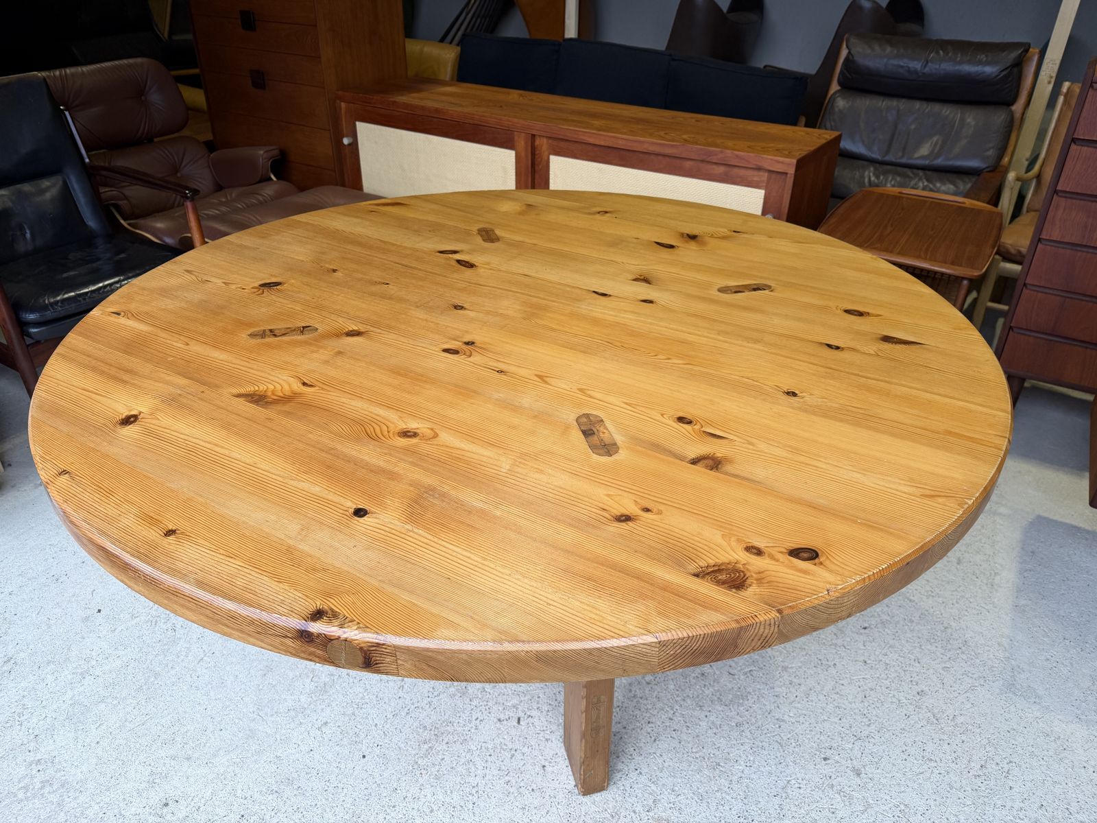 Large Pine Dining Table By Karl Andersson & Söner For Roland Wilhelmsson Sweden photo Furniture