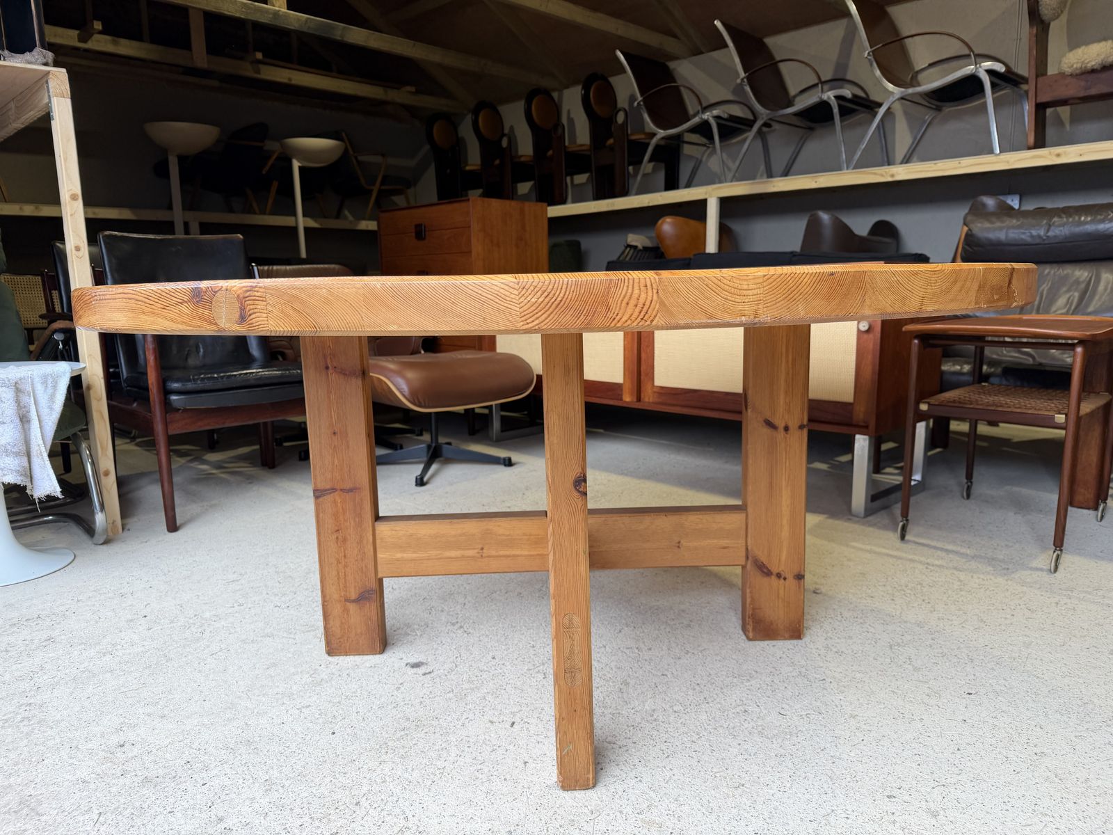 Large Pine Dining Table By Karl Andersson & Söner For Roland Wilhelmsson Sweden photo 2145.0