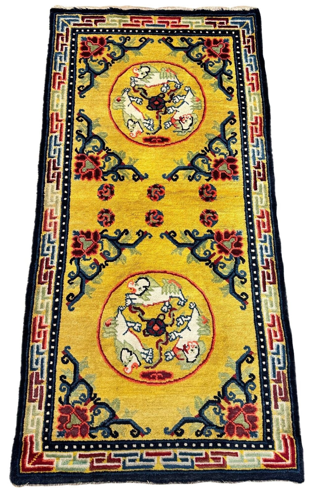Antique Chinese Ningxia Rug 1.50m X 0.76m photo furniture