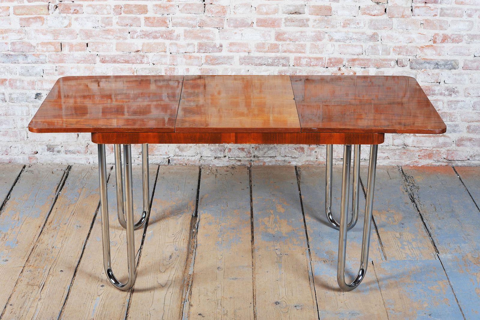 Restored Bauhaus Foling Table, By J. Halabala, Up Zavody, Oak, Czech, 1930s photo buy