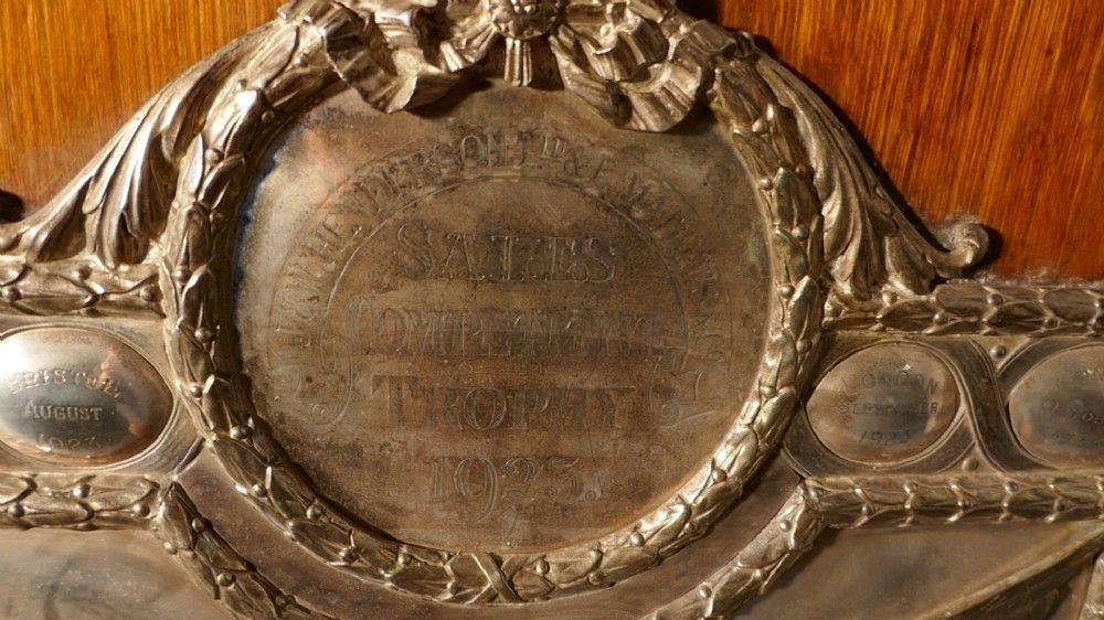 Large Arts And Crafts Shield Trophy With Nike The Goddess Of Victory photo for sale