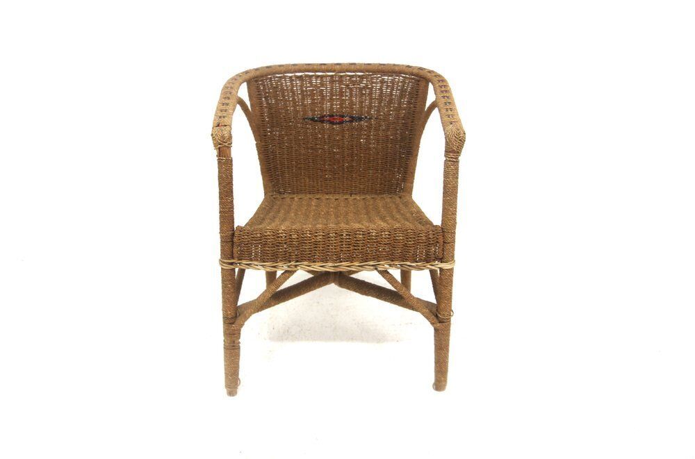 Vintage Rattan Armchair, Sweden, 1950s photo furniture