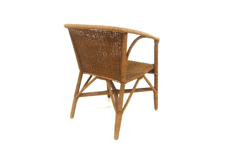 Vintage Rattan Armchair, Sweden, 1950s photo Furniture