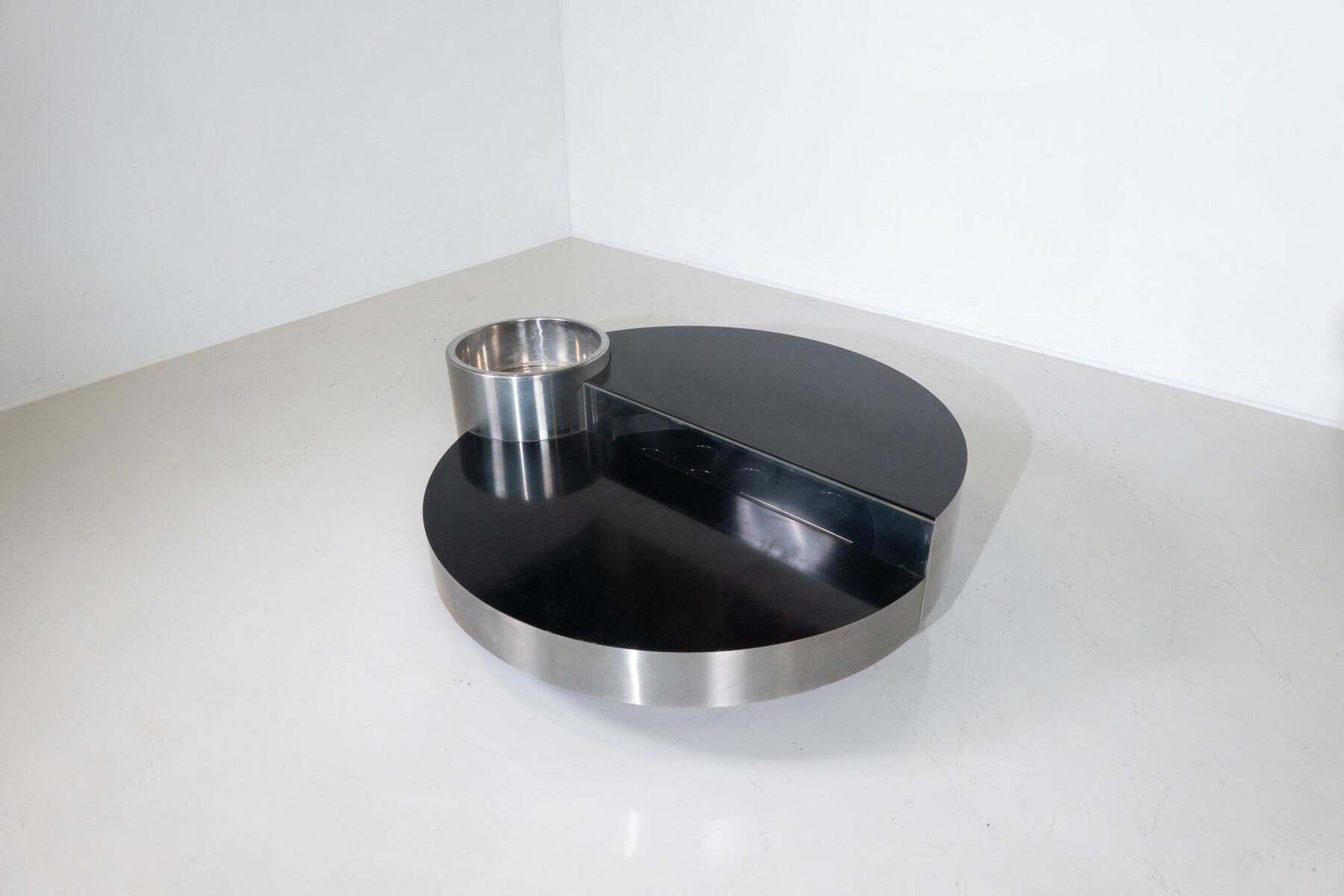 Coffee Table Dry Bar Stainless Steel By Massimo Papiri For Sabot, Italy, 1970s photo buy
