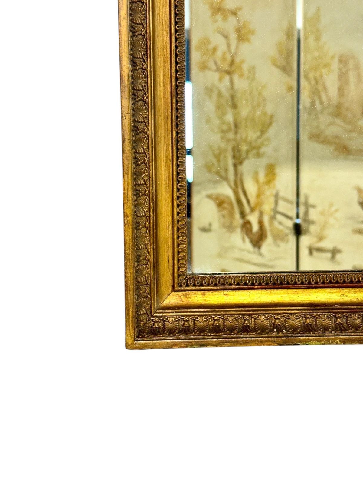 Empire Period Rectangular Giltwood Mirror, France 19th Century photo furniture