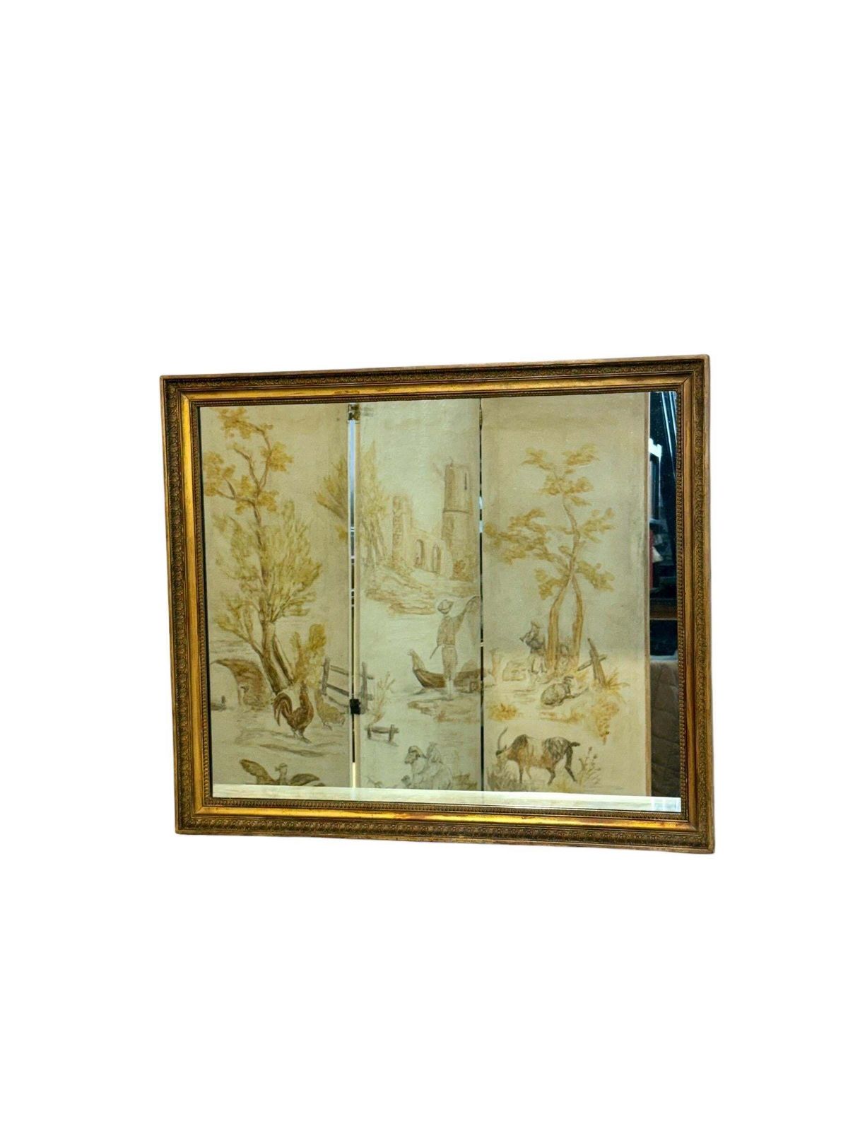Empire Period Rectangular Giltwood Mirror, France 19th Century photo 1387.0