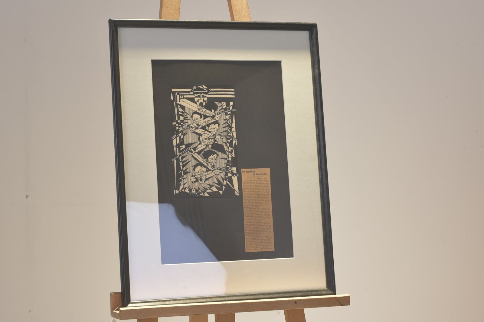 The Gunman With The Revolver, Ink Drawing, 1927 photo furniture