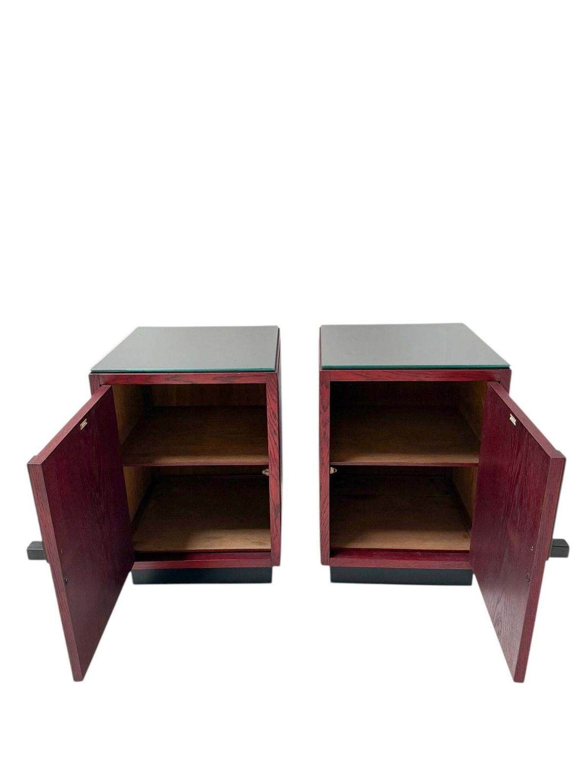Two Art Deco Modernist Nightstands By A.H. Jansen For L.O.V. Oosterbeek, 1920s photo buy