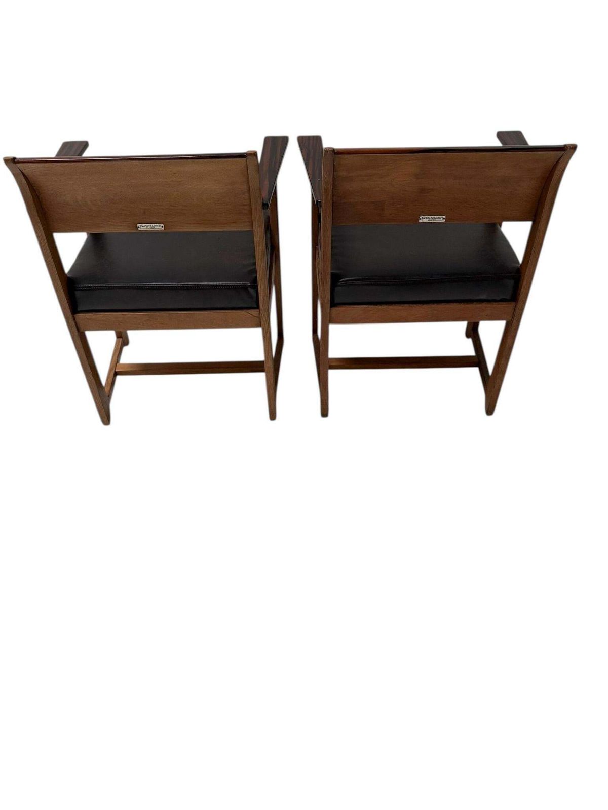 Two Art Deco Modernist Armchairs By Anton Lucas For N.V. Meubelkunst, 1920s photo for sale