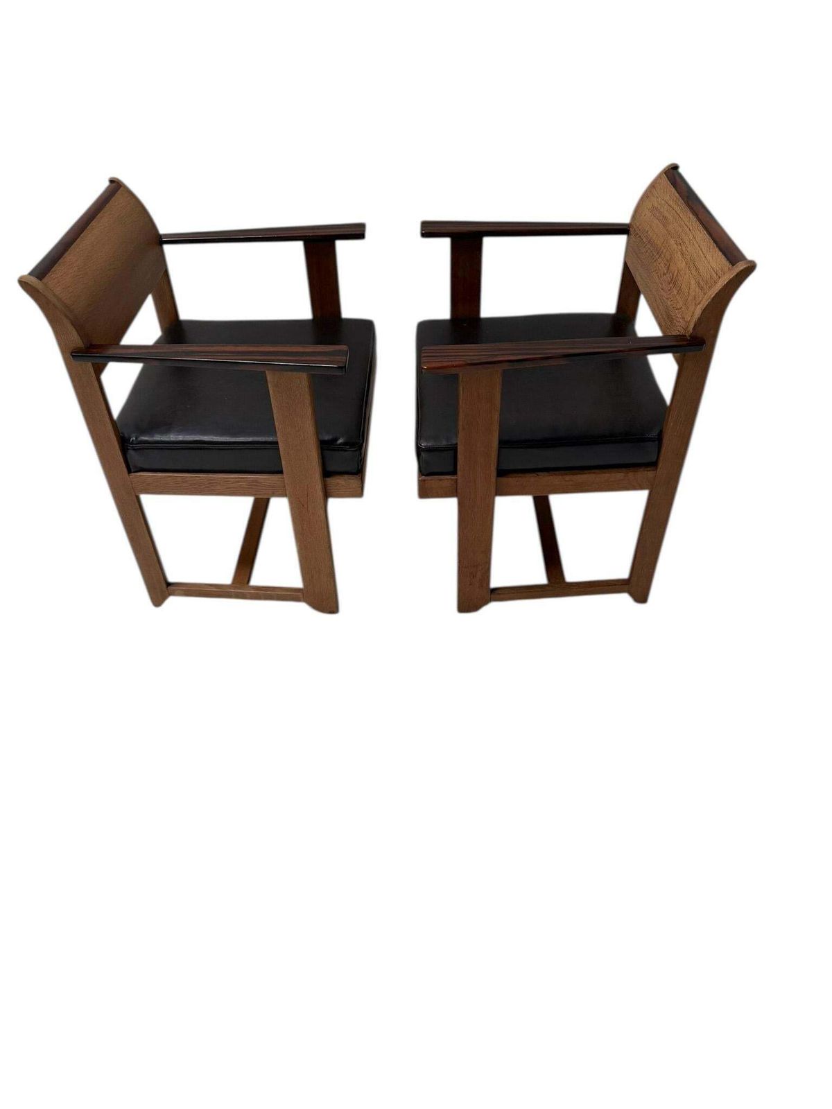 Two Art Deco Modernist Armchairs By Anton Lucas For N.V. Meubelkunst, 1920s photo Furniture