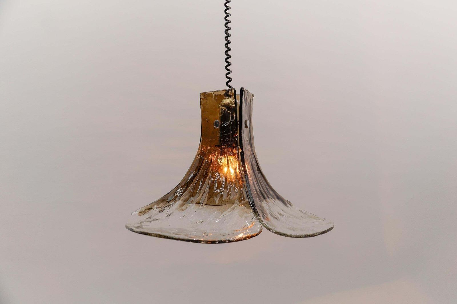 Carlo Nason Mazzega Pendant Lamp For J.T. Kalmar In Murano Glass, 1970s photo vintage