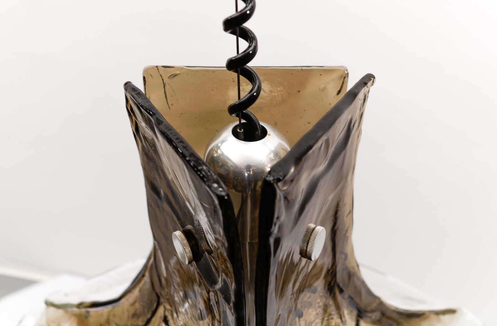 photo for sale Carlo Nason Mazzega Pendant Lamp For J.T. Kalmar In Murano Glass, 1970s