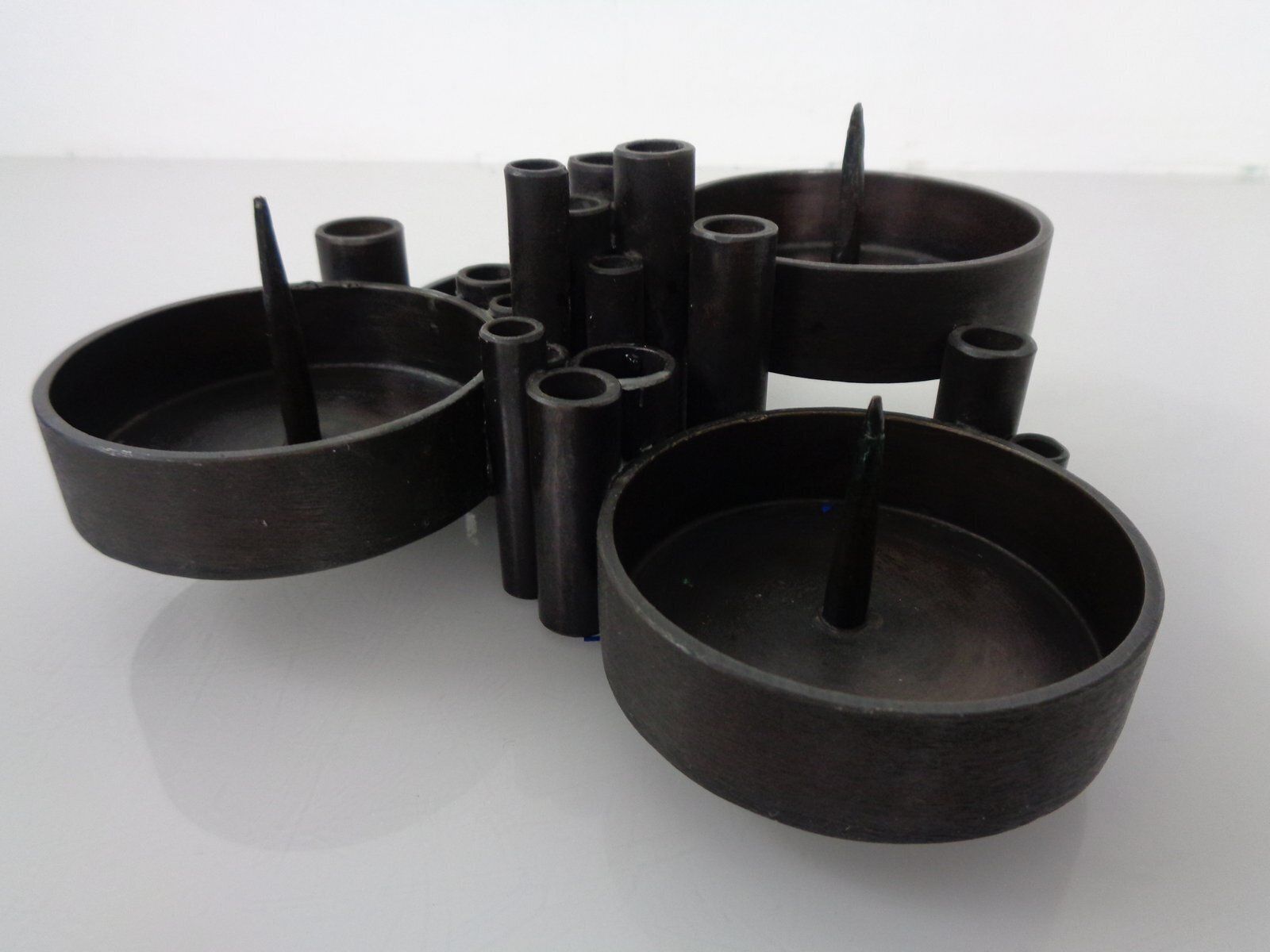 Brutalist Bronze Candleholder By Manfred Bergmeister For Ebersberg, Germany, 1960s photo buy