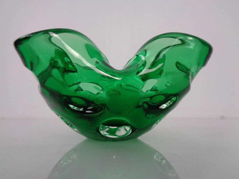 Green Sommerso Murano Glass Ashtray, Italy, 1960s photo 174.0