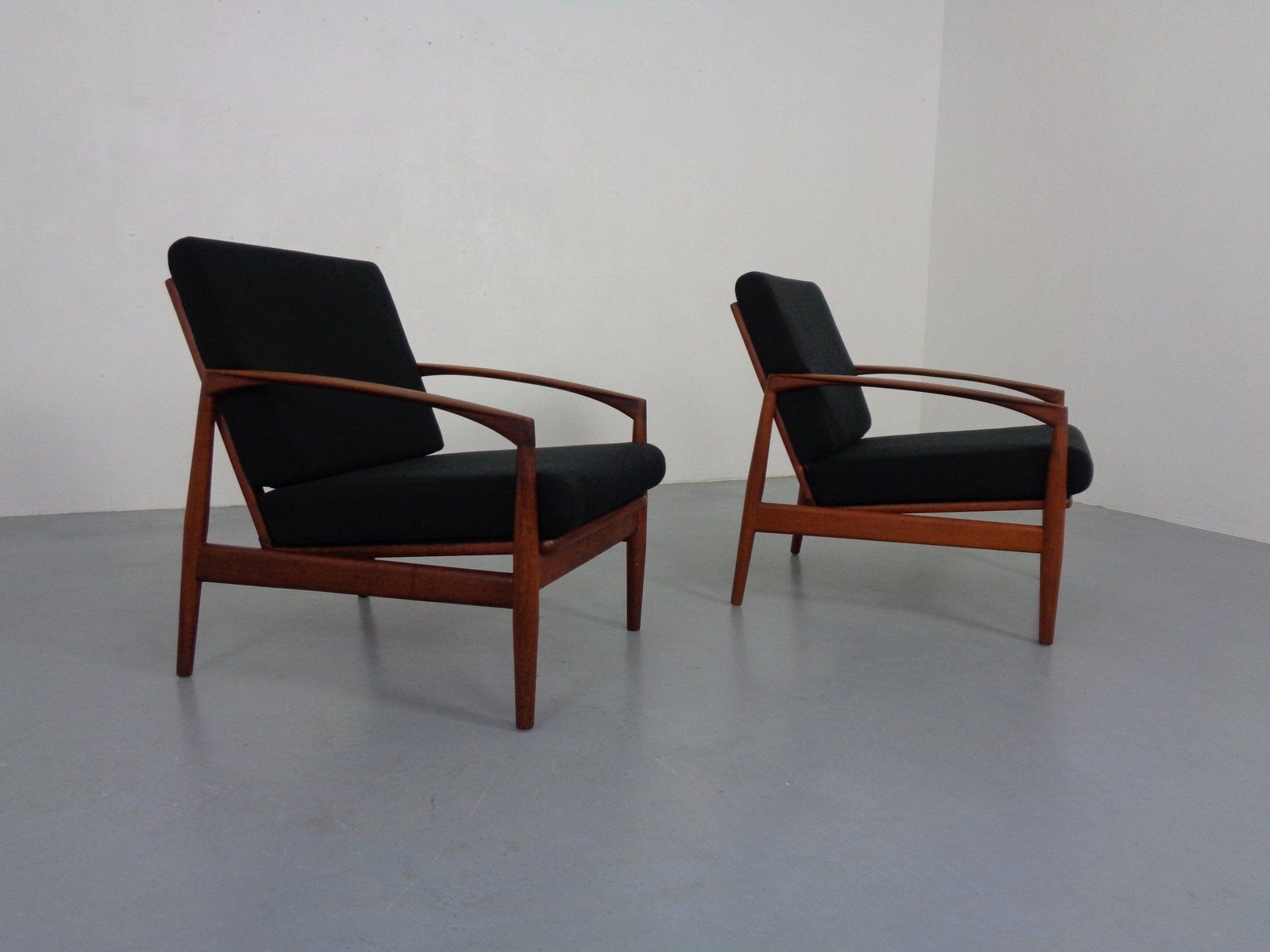 Goldfeder Teak Armchairs From Carl Straub, Germany, 1950s, Set Of 2 photo for sale
