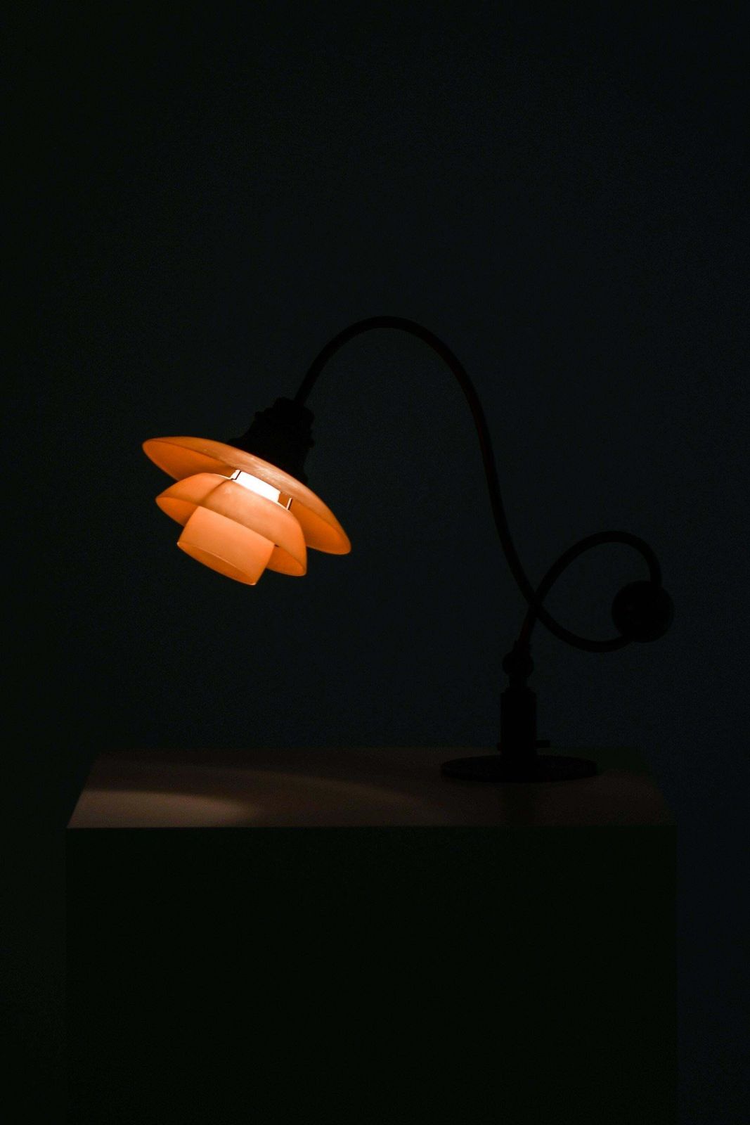 photo for sale Ph Piano Table Lamp In Brass And Glass By Poul Henningsen, 1930s