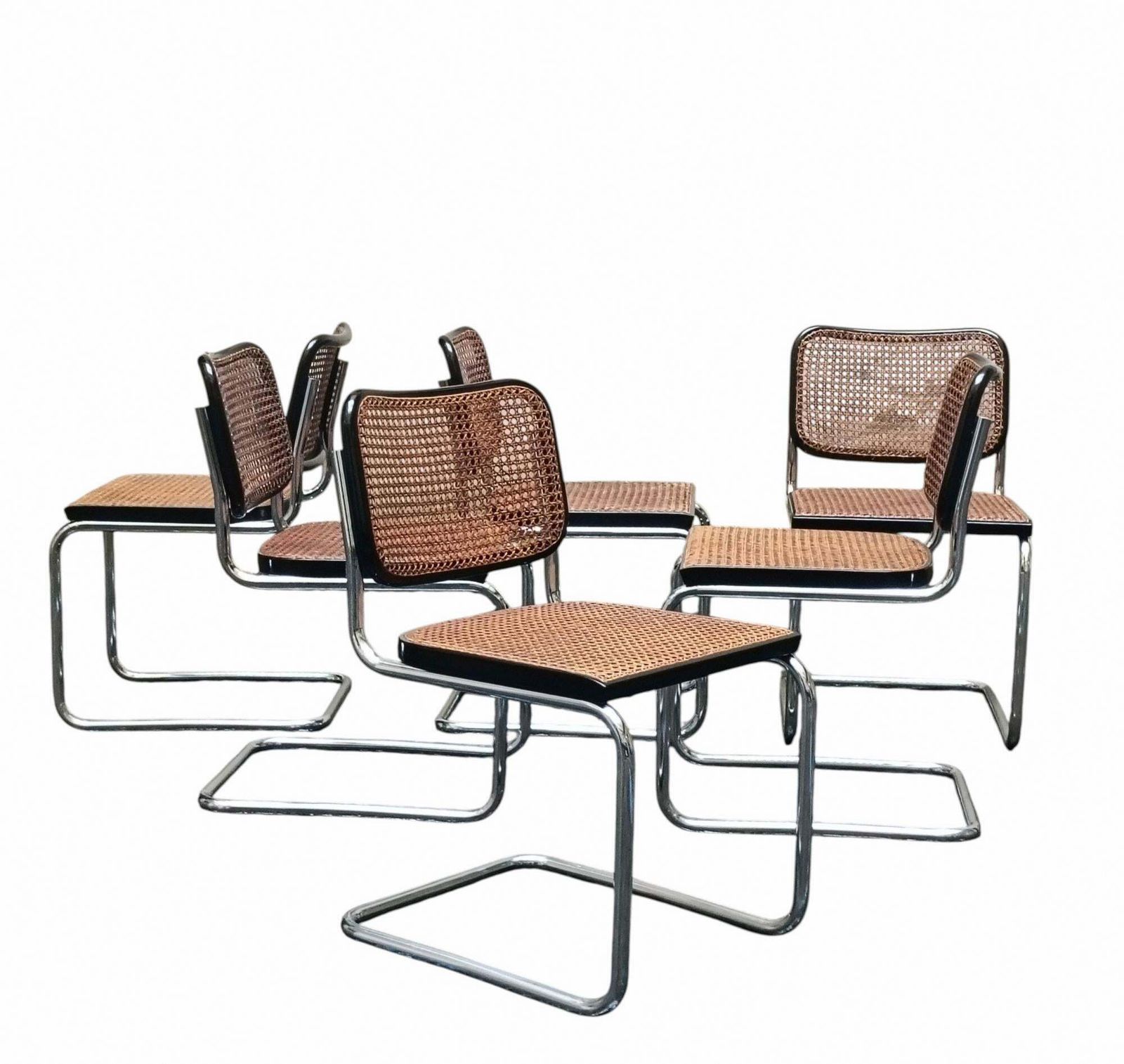 Marcel Breuer Per Gavina Set Of Four Cesca Chairs, Italy 1970s photo 5237.0