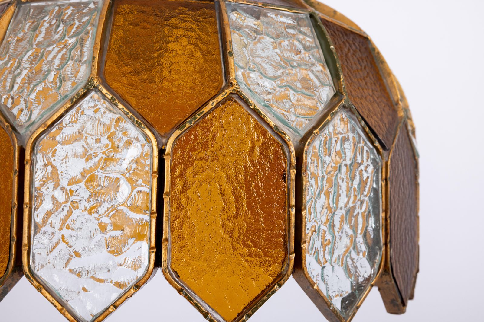 Albano Poliarte Brutalist Pendant Lamp By Longobard, Italy, 1970s photo buy