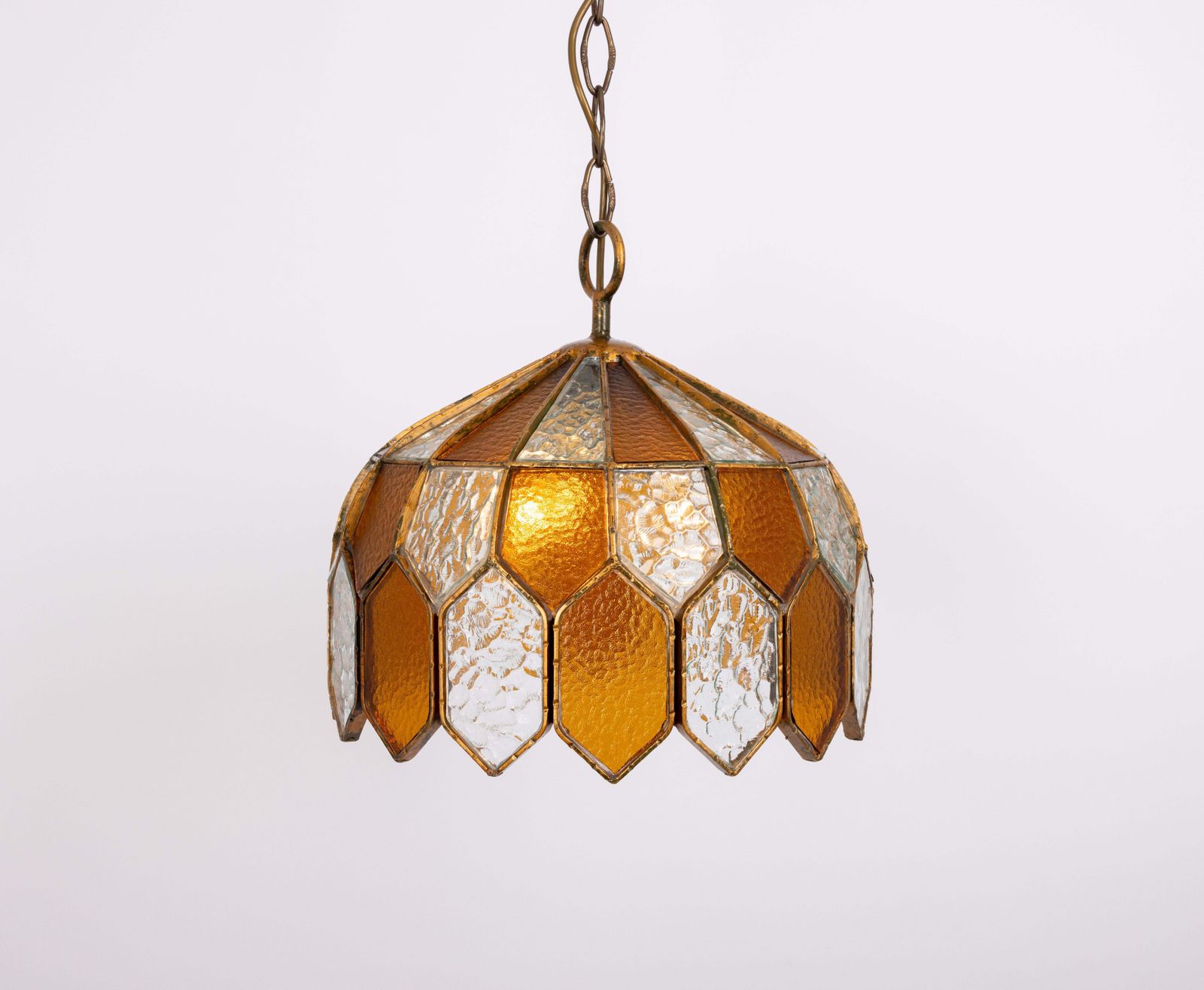 Lighting Albano Poliarte Brutalist Pendant Lamp By Longobard, Italy, 1970s photo
