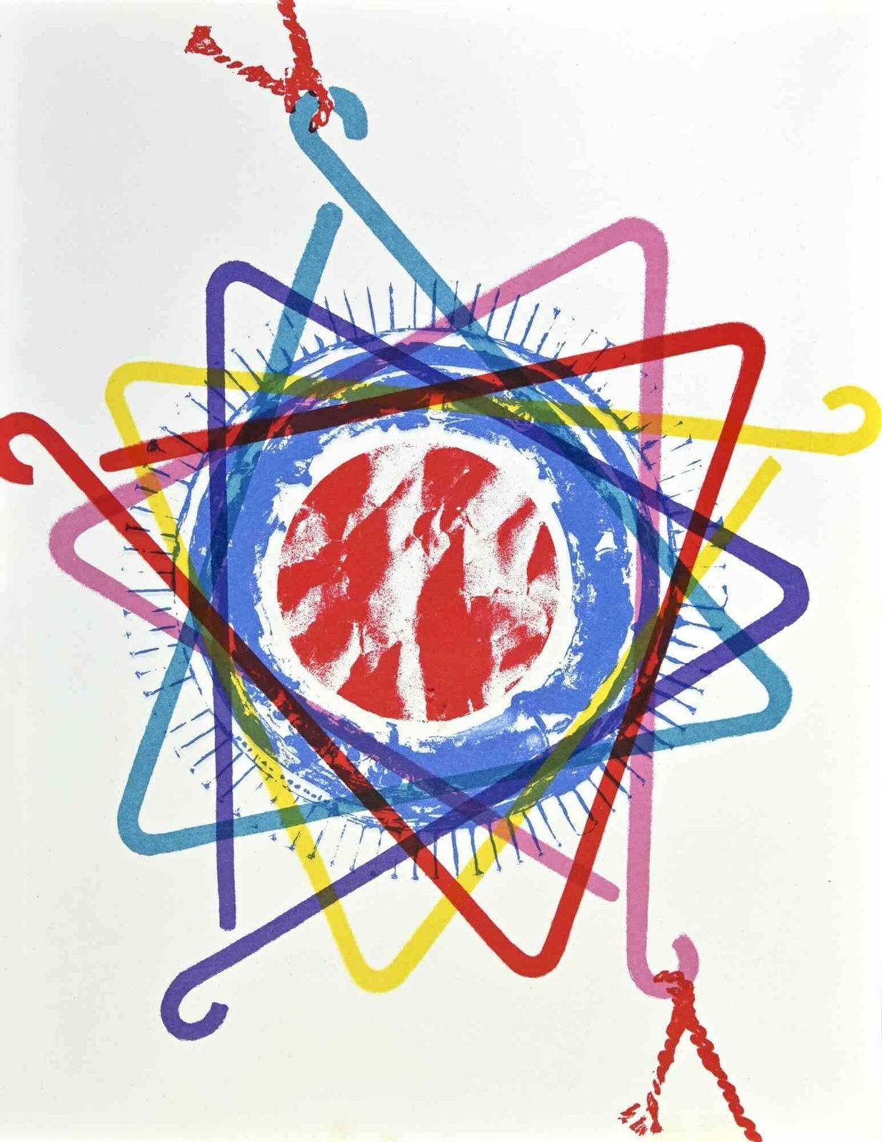 James Rosenquistauto Tire, Dinner Triangle   Lithograph By James Rosenquist   19751975