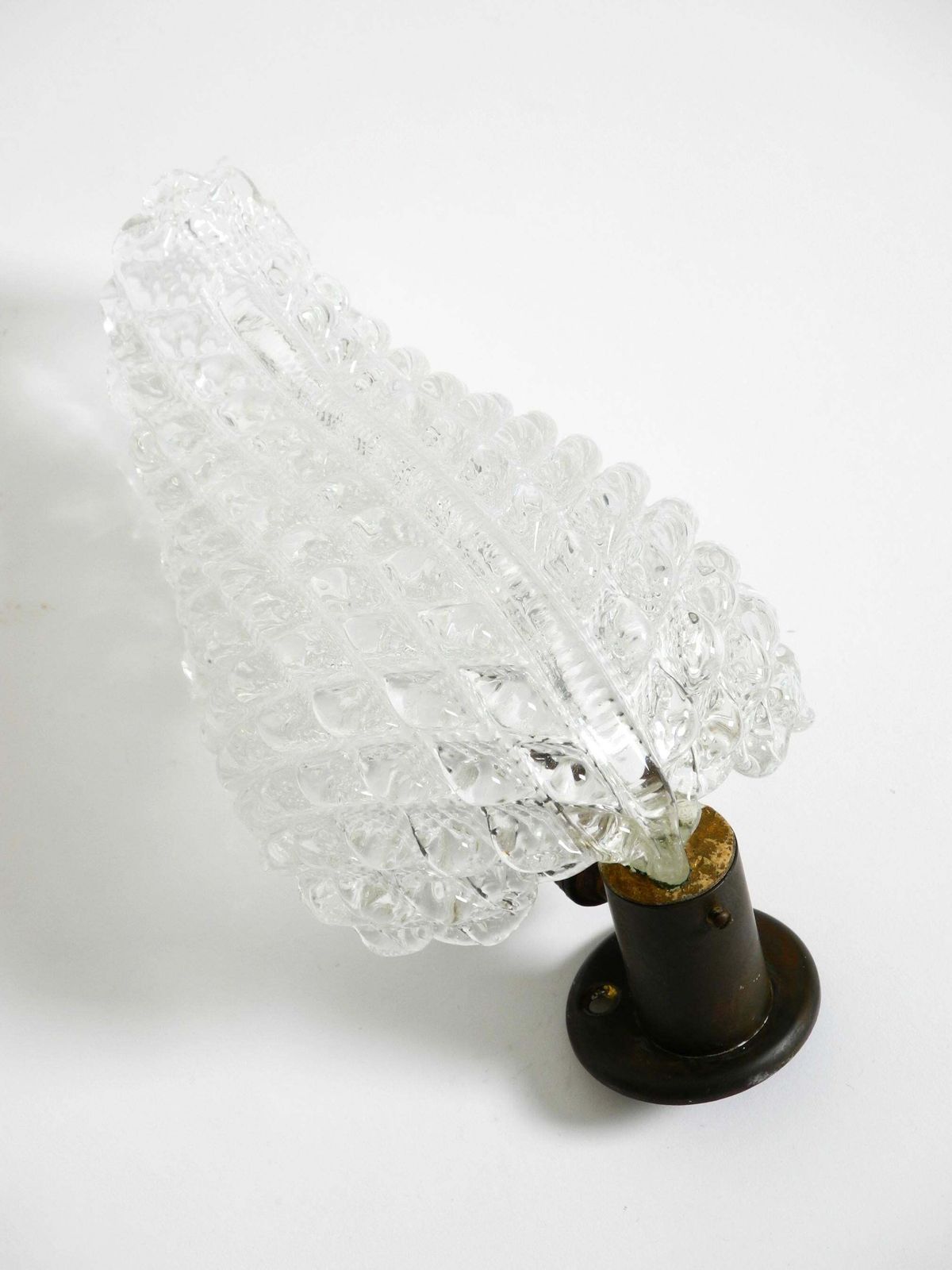 Original 1960s Italian Barovier & Toso Murano Glass Wall Lamp photo Lighting
