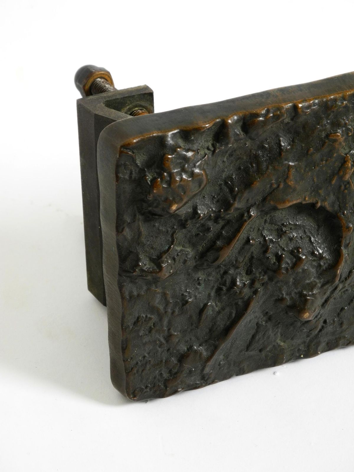 Massive, Heavy 1970s Brutalist Bronze Push Handle By Alpan Germany photo buy