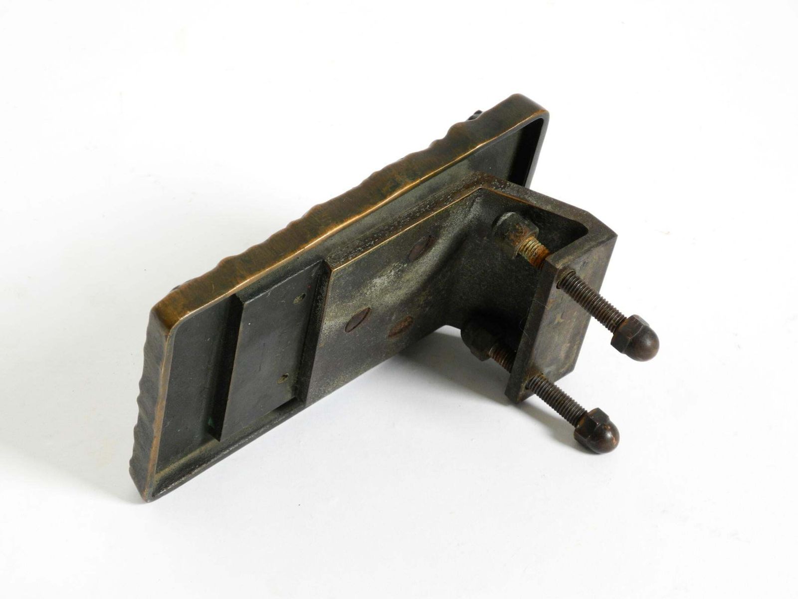 photo for sale Massive, Heavy 1970s Brutalist Bronze Push Handle By Alpan Germany