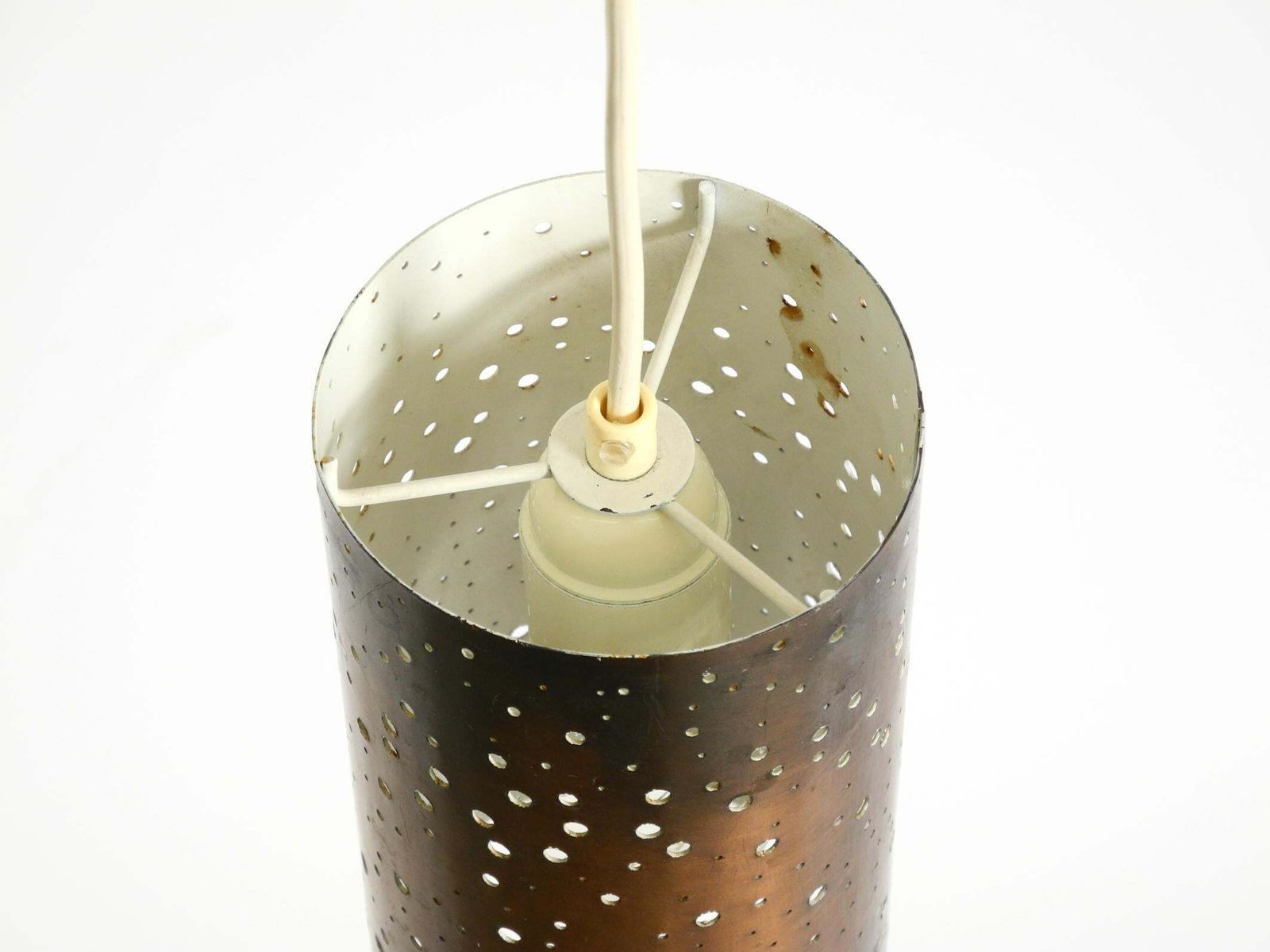 Lighting Mid Century Pendant Lamp Made Of Metal And Copper By Ernest Igl For Hillebrand photo