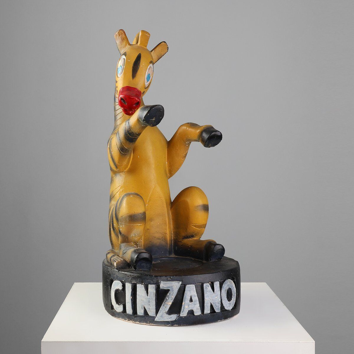 Large Art Deco Cinzano Sculpture By Novita, France, 1920s 1940s