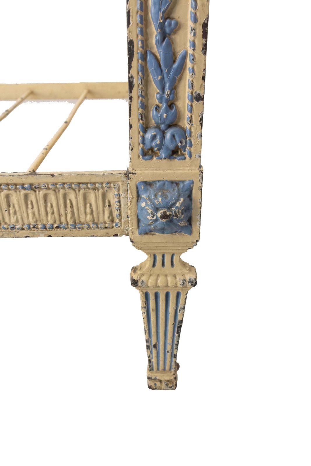 photo furniture French Painted Iron & Wrought Iron Banquette Child Sofa Louis XVI St, Circa 1880
