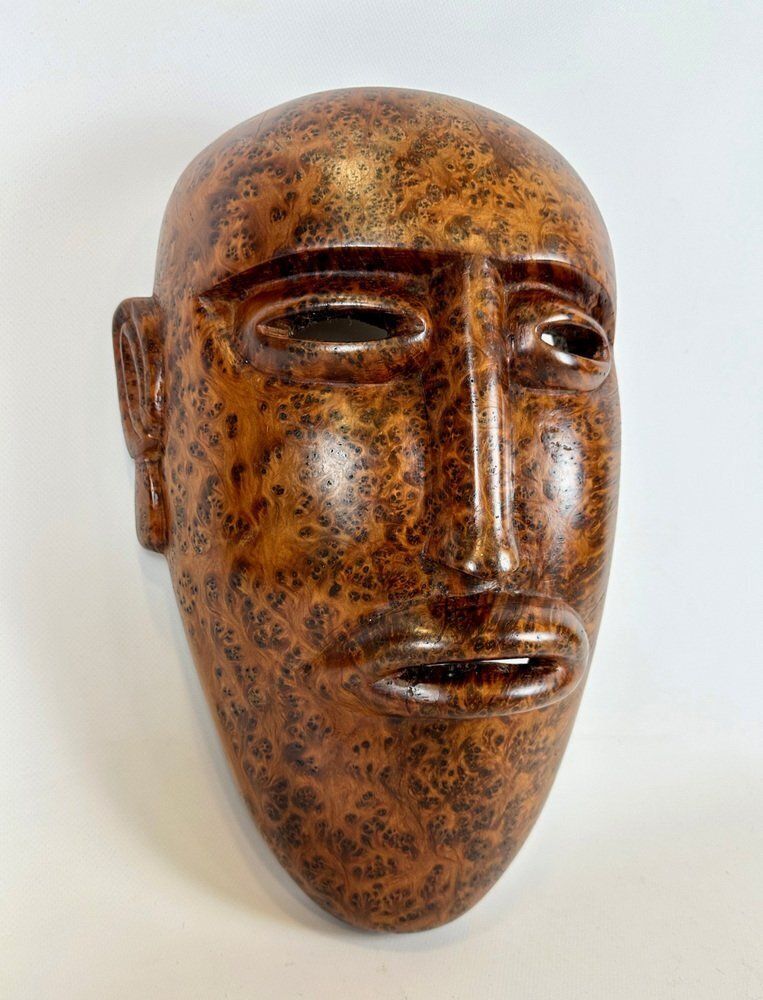 Folk Art Carved Wooden Mask, 20th Century