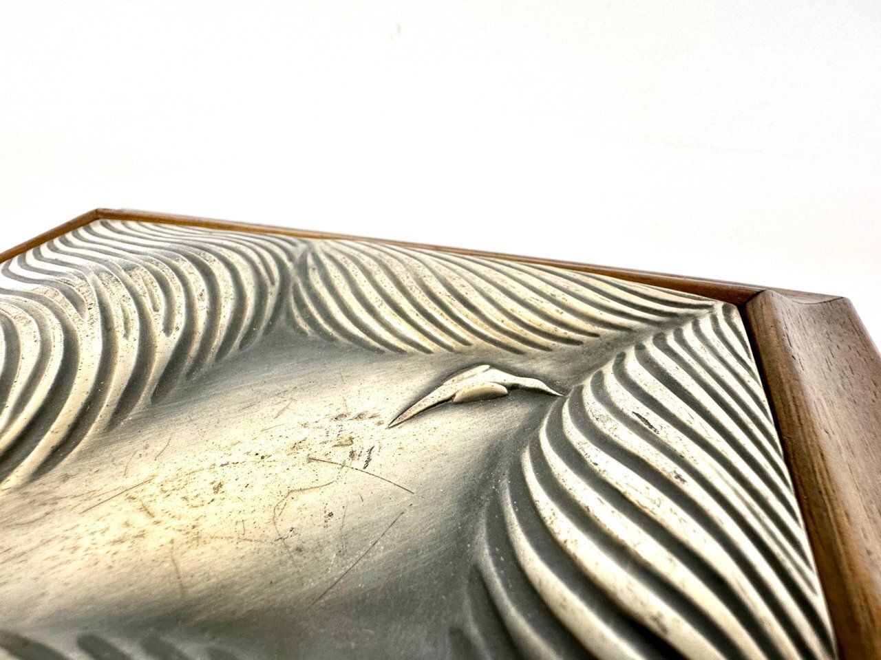 photo buy Mid Century Modern Italian 925 Silver Jewelry Box With Hunting Dog From Ottaviani, 1960s