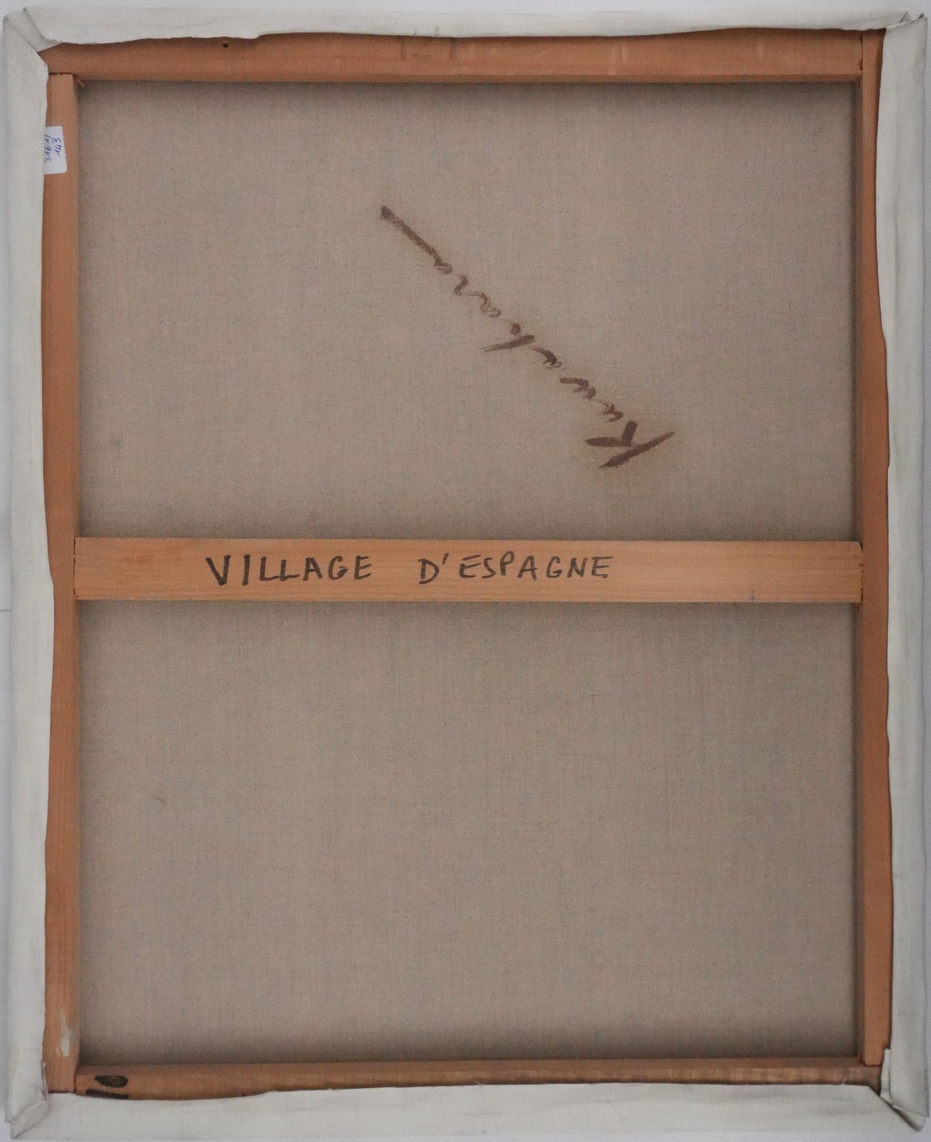 Masaaki Kuwaharaspanish Village   Original Oil On Canvas, Signedc. 1965 photo buy