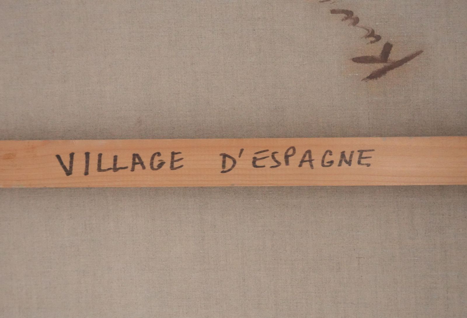 photo furniture Masaaki Kuwaharaspanish Village   Original Oil On Canvas, Signedc. 1965