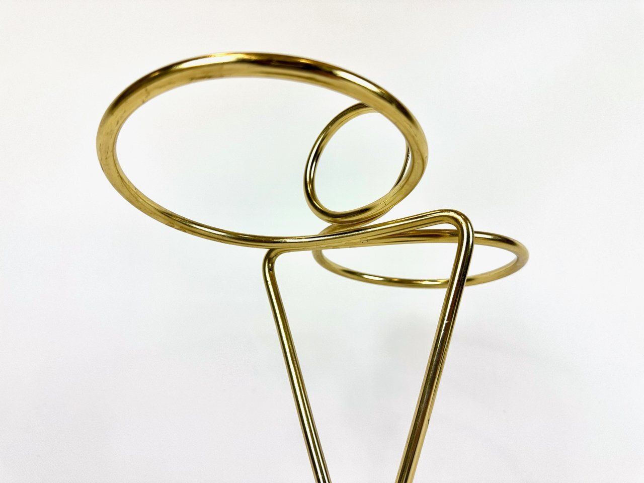 Mid Century Austrian Cast Iron And Brass Umbrella Stand, 1960s photo vinterior