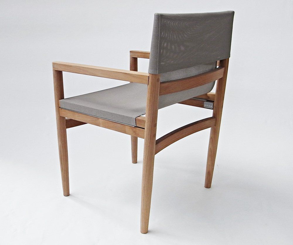 Road Garden Chair In Teak, Canatex With Velour Cushions By Rodolfo Dordoni For Roda, Italy, 2006 photo vinterior