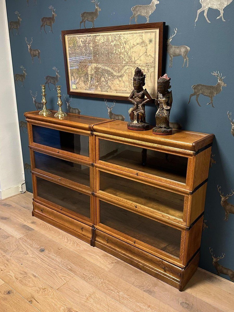 Bookcase From Globe Wernicke, 1890s, Set Of 6 photo vintage