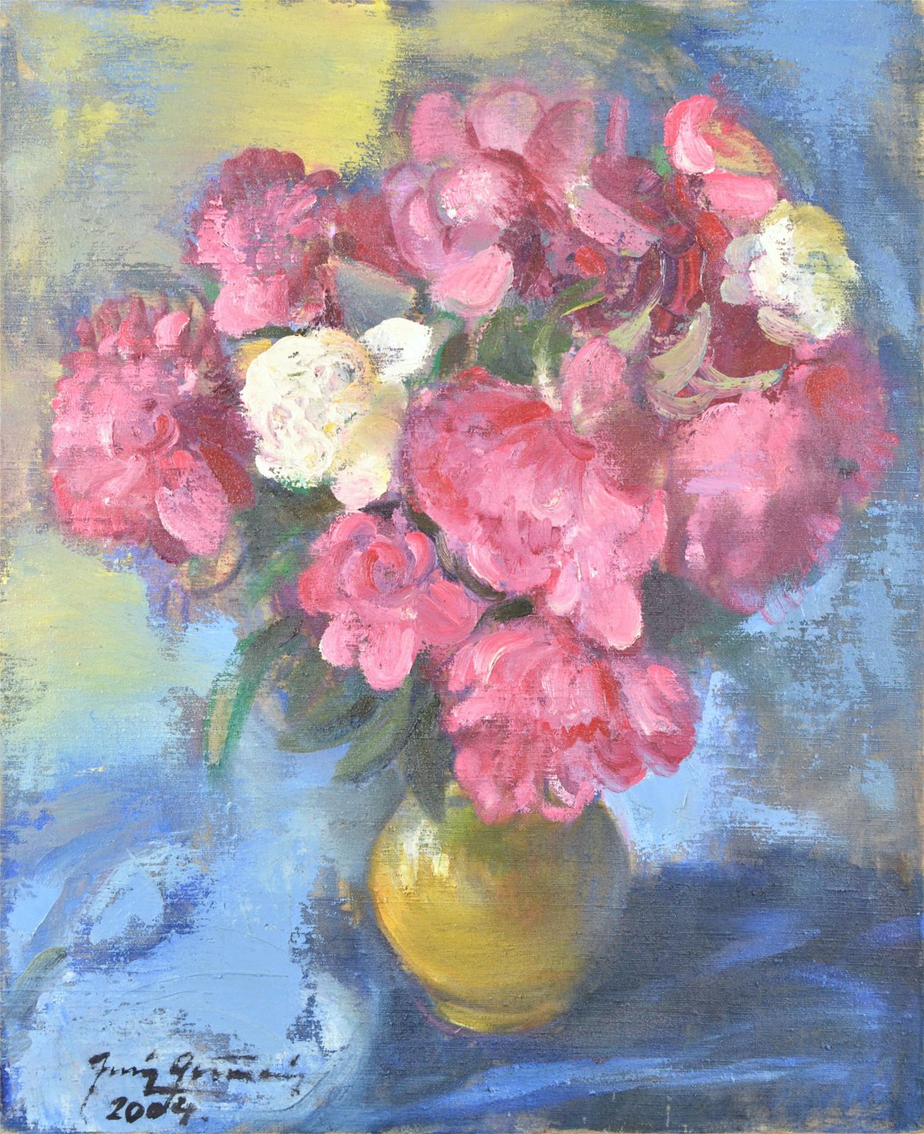 Juris Germanisstill Life With Flowers. 2004. Oil On Canvas. 68x55 Cm2004