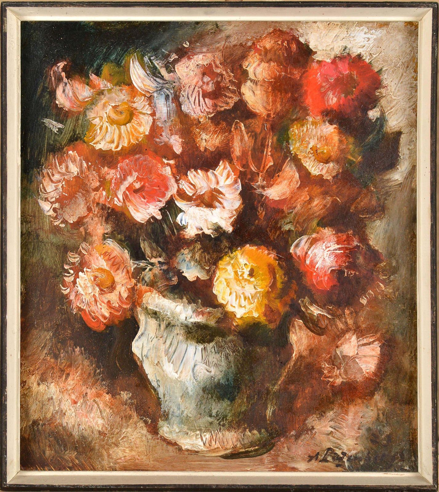Andrey Rozenbergsstill Life With Flowers. 2011. Cardboard, Oil. 40x45 Cm2011 photo furniture