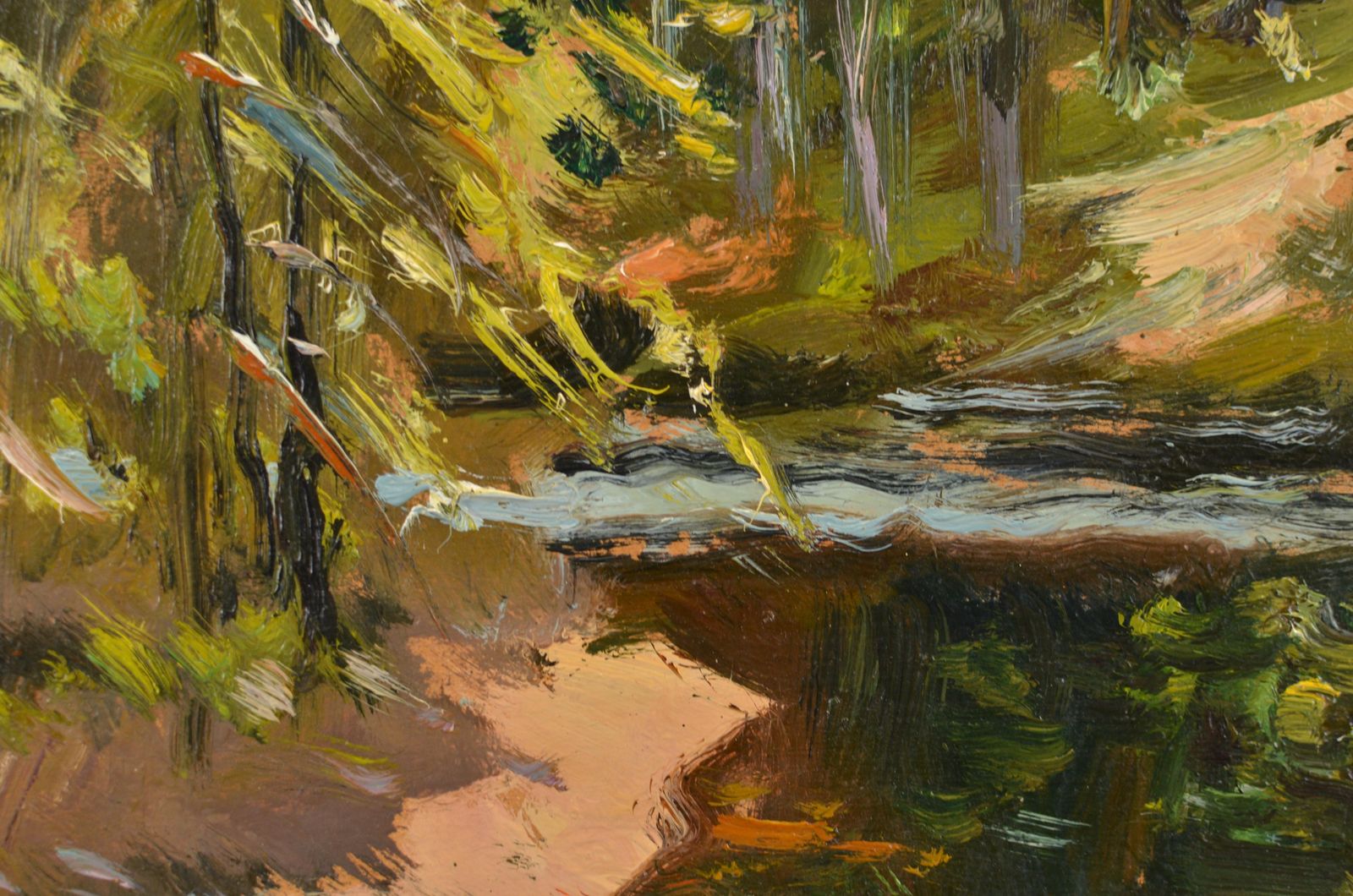Edgars Vintersriver View. 1992. Cardboard/Oil. 40x49 Cm1992 photo furniture