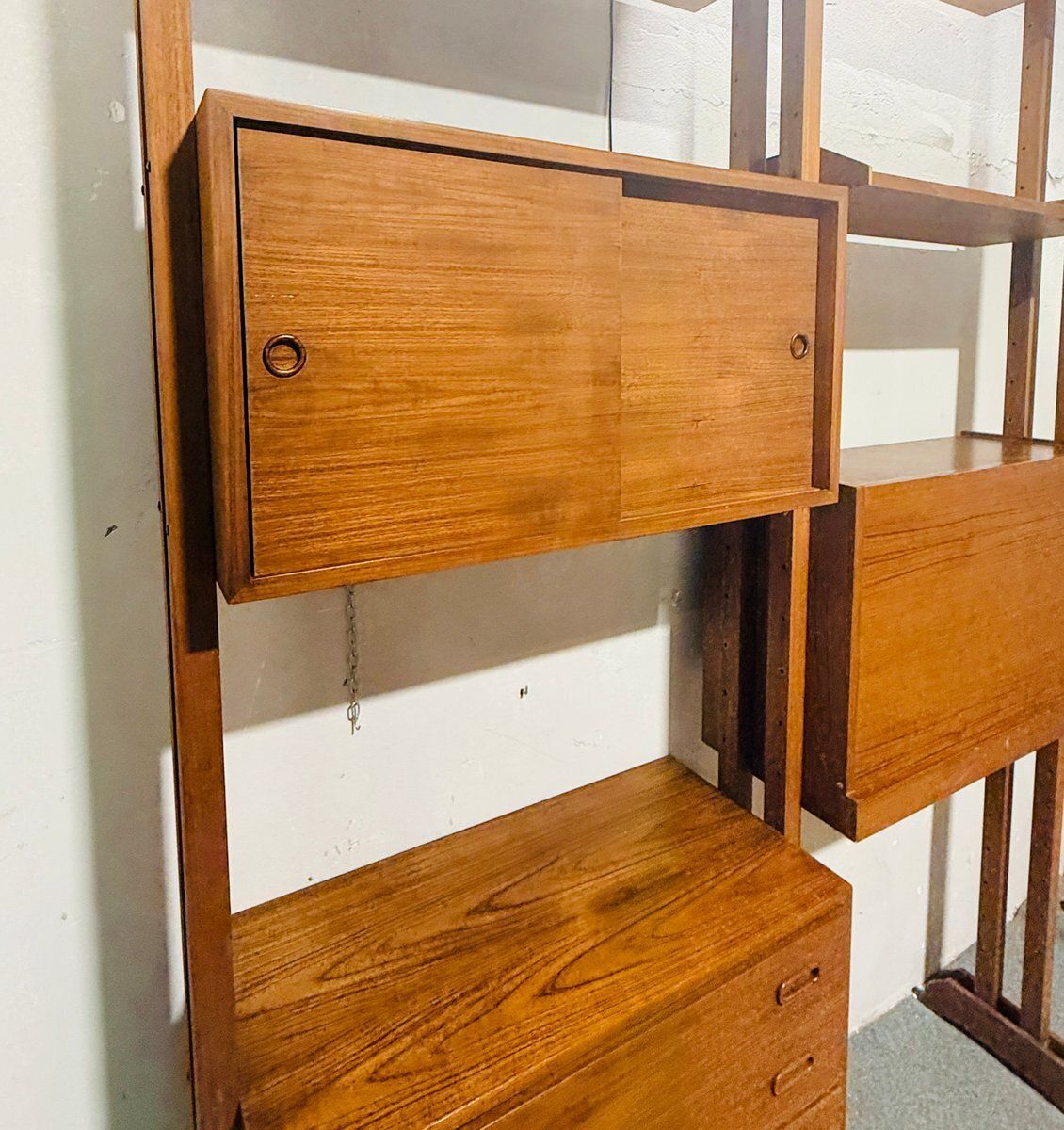 Italian Wooden Modular Bookcase, 1960s photo 2434.0