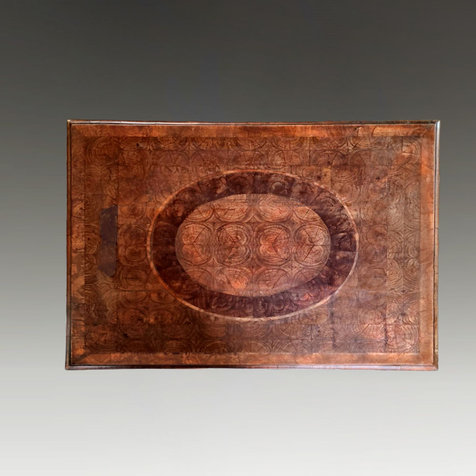 Walnut & Labernum Oyster Cut Veneered Box On Stand Circa 1680. Superb Figuration photo furniture