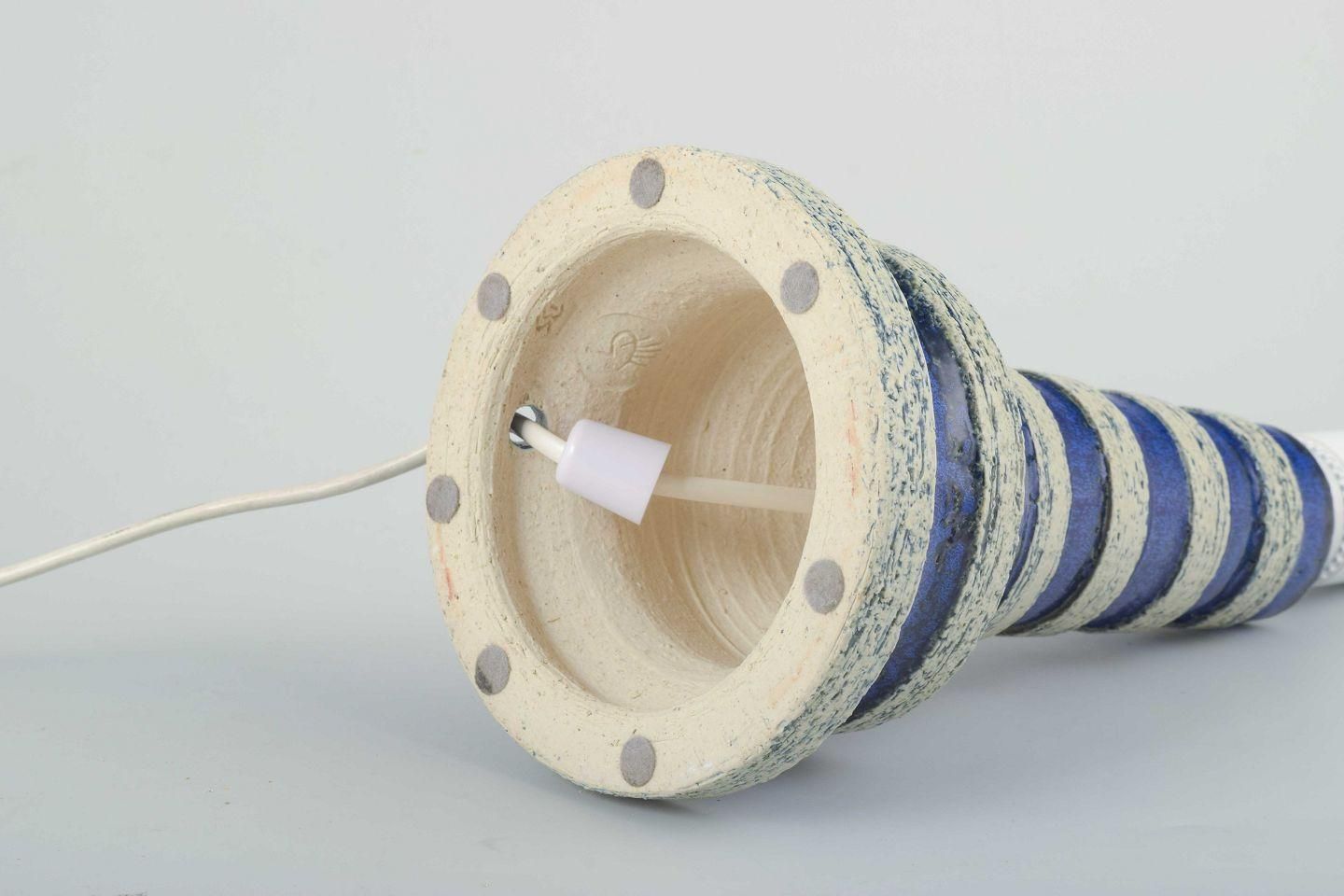 Britt Louise Sundell, Gustavsberg, Sweden. Ceramic Table Lamp, 1960s/70s. photo Lighting