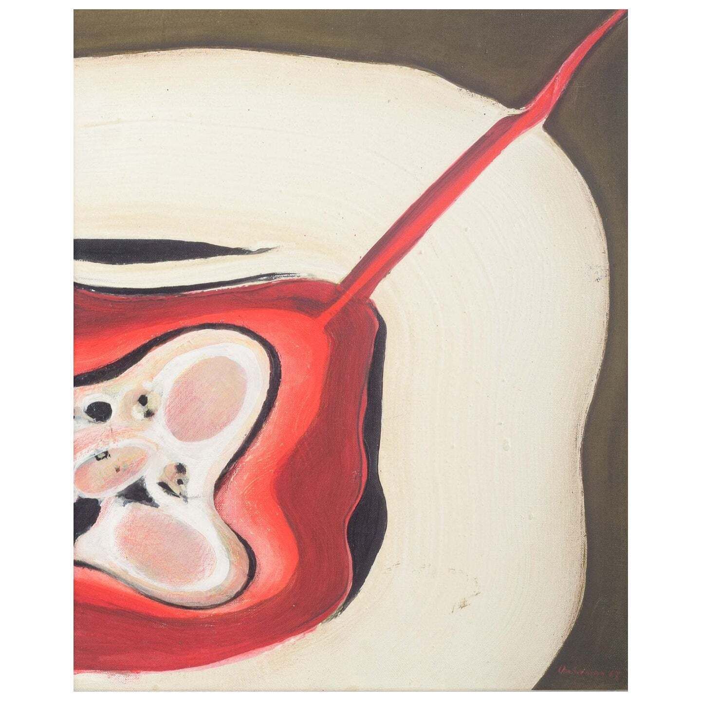 Uno Svensson, Swedish Artist. Abstract Composition. Oil On Canvas. 1967