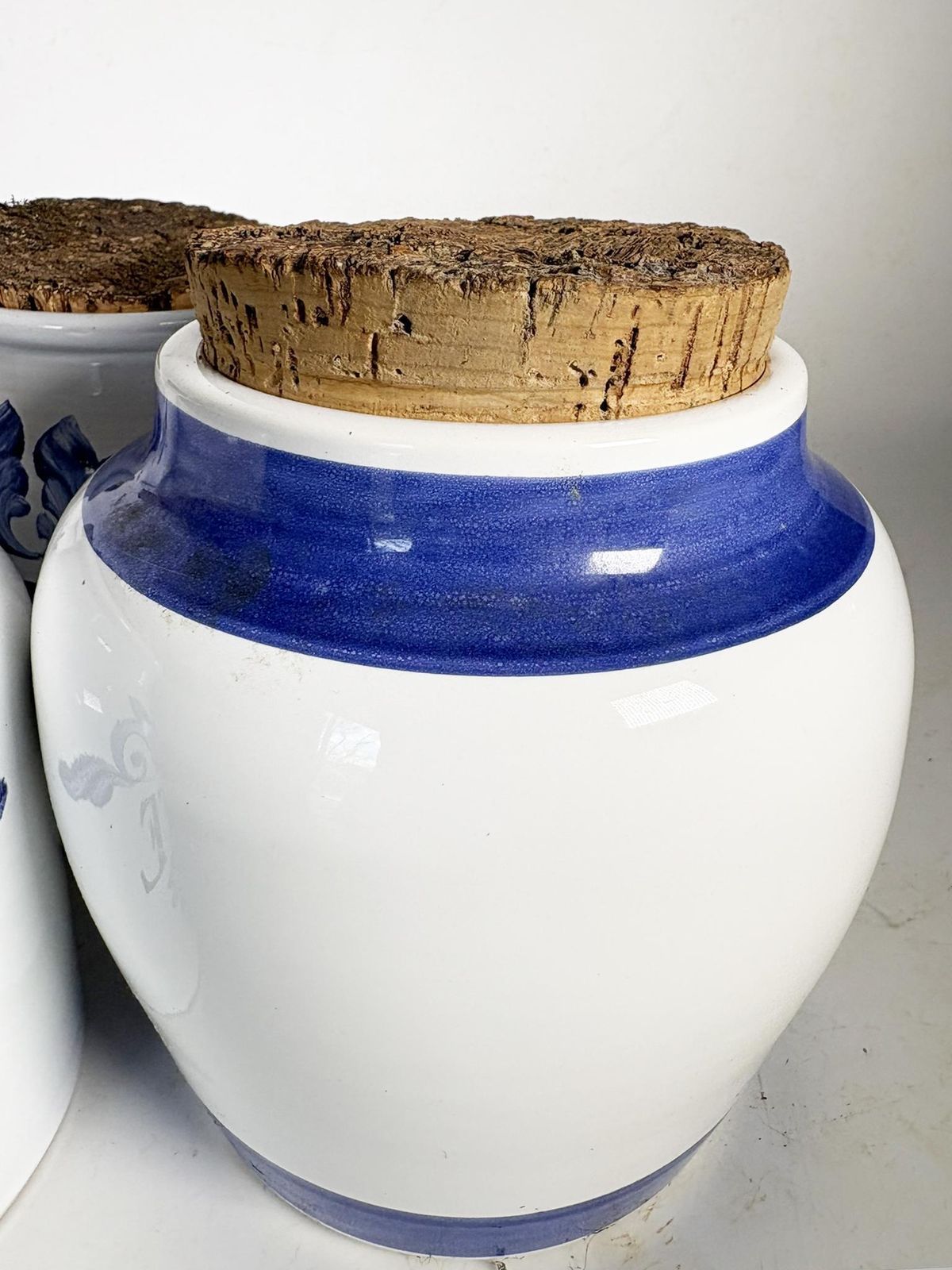 photo buy Set Of 4 Storage Jars With Cork Stoppers, Biot, France, 1960