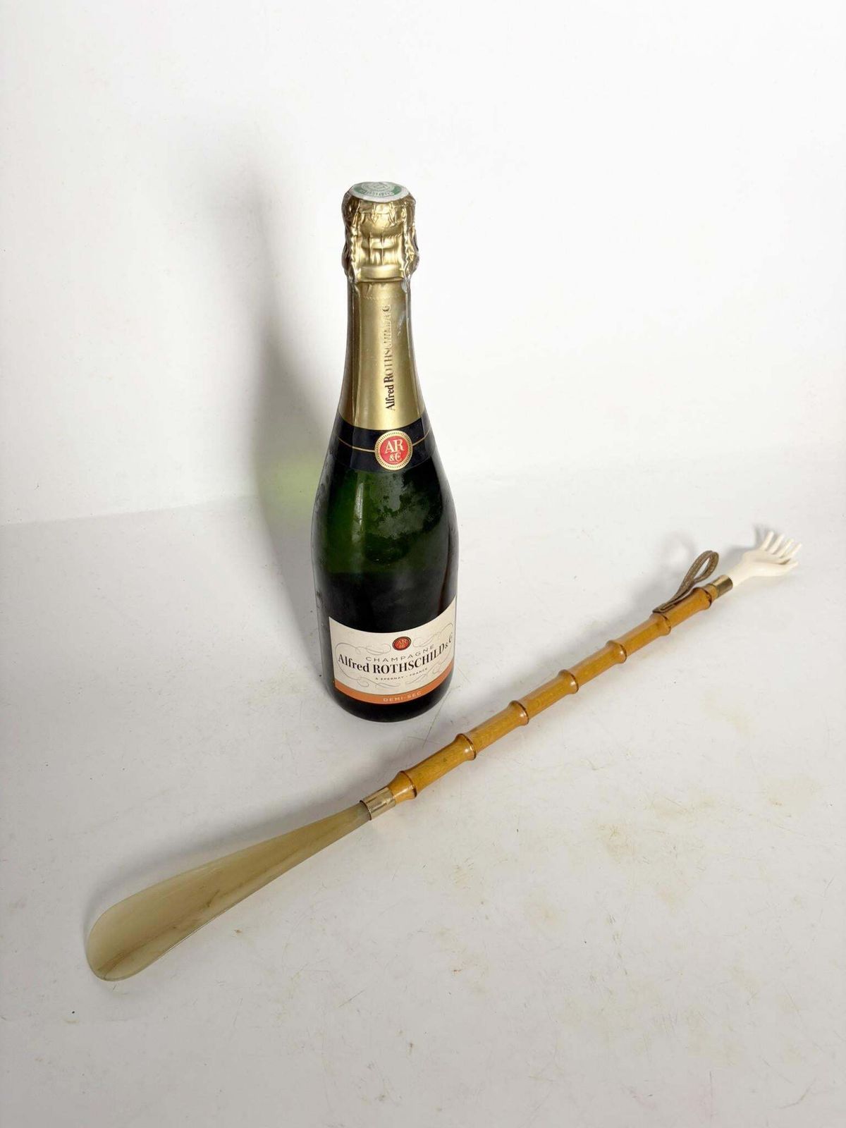 Wood And Resin Shoehorn An Backscratcher, France, 1960 photo for sale